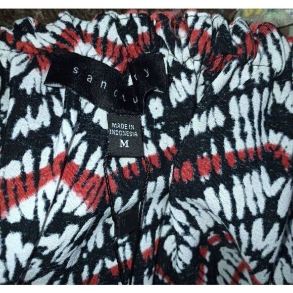 SANCTUARY BLACK, WHITE, & RED OFF-THE-SHOULDER DRESS SZ.M NWT - Picture 8 of 10